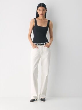 Aritzia squareneck sleeveless bodysuit